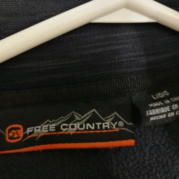 Free Country spring/fall jacket. Dark blue. size Large. - Picture 2 of 5
